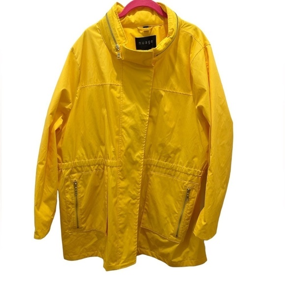 NWOT Nuage Yellow Full Zip up Hooded Yellow Jacket Size XXL - Picture 1 of 8